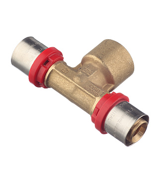 Тройник Tiemme 20(пресс) х 1/2 ВР(г) х 20(пресс)