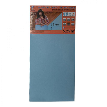 Подложка под ламинат и паркет XPS Solid 5 мм 0,5х1,05 м 5,25 кв.м