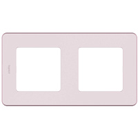Рамка Legrand Inspiria двухместная розовая (673944)