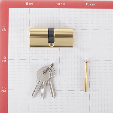 Цилиндр Corsa Deco 70 35х35 мм ключ/ключ золото