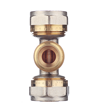 Тройник 20 обж(ц) х 1/2 НР(ш) х 20 обж(ц)