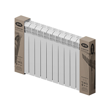 Радиатор биметаллический Rifar EcoBuild 500 мм 12 секций 1" боковое подключение белый