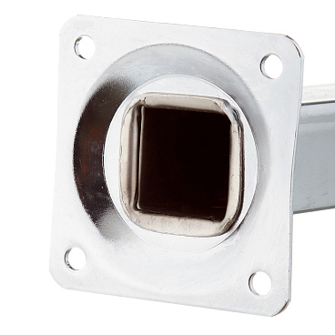 Ножка мебельная стальная 25х25х150 мм хром (1 шт.)