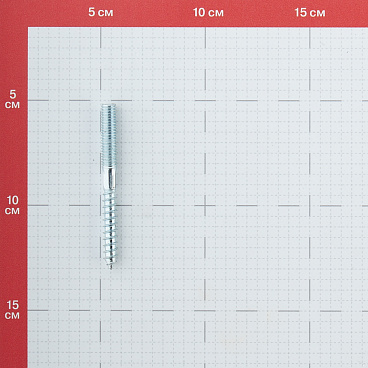 Шпилька сантехническая M8х80 мм оцинкованная (4 шт.)