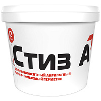 Герметик акриловый паропроницаемый наружный Стиз А Марка 12 белый 3 кг