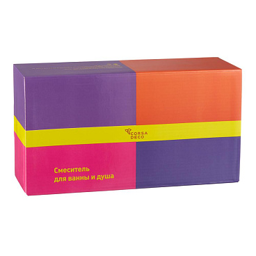 Смеситель для ванны Corsa Deco CX хром однорычажный с длинным изливом с лейкой (FBTCX3)