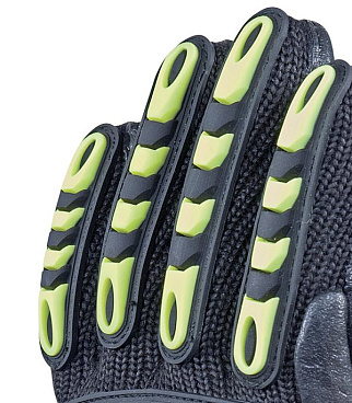 Перчатки 7 нитей неопреновое покрытие виброзащитные Delta Plus черные 10 (XL) (VV904JA10)