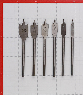 Набор сверл по дереву перьевых 10-25 мм (6 шт.) (704055/EA05-873)