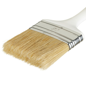 Кисть плоская смешанная щетина пластиковая ручка Beorol Universal 80х15 мм для эмалей и лаков на алкидной основе