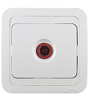 Розетка телевизионная Makel Mimoza встраиваемая белая (12027)