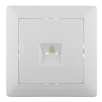 Розетка телефонная Svet встраиваемая белая RJ11 (SV1001-0040)