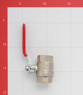 Кран шаровой латунный Valtec Base 3/4 ВР(г) х 3/4 ВР(г) ручка прямой (VT.214.N.05)