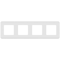 Рамка Legrand Inspiria четырехместная белая (673960)
