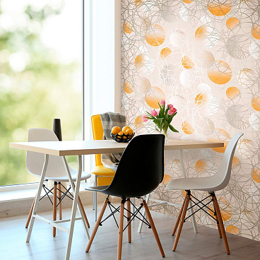 Обои вспененный винил на бумажной основе Elysium Круги 93512 (0,53х10,05 м)