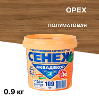 Антисептик Сенеж Аквадекор декоративный для дерева орех 0,9 кг