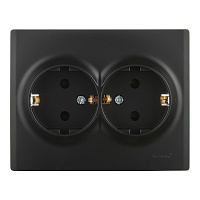 Розетка Lezard Karina встраиваемая черный бархат (707-4200-127B)