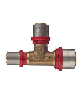 Тройник Tiemme 26(пресс) х 20(пресс) х 16(пресс)