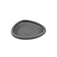 Мыльница для ванной Zenfort Черный камень настольная полирезин графит (106164)