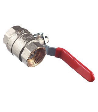 Кран шаровой латунный Valtec Base 1 ВР(г) х 1 ВР(г) ручка прямой (VT.214.N.06)