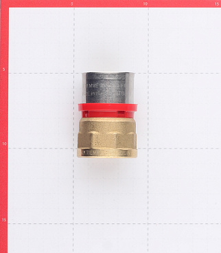 Соединитель прямой Tiemme 32(пресс) х 1 ВР(г)