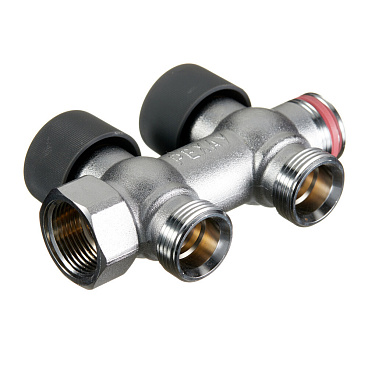 Коллектор Рехау 3/4 ВР(г) х 2 выхода 3/4 НР(ш) ЕК х 3/4 НР(ш) регулируемый (11316443001)