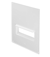 Площадка торцевая горизонтальная ПТГ фланец 60х120 пластиковая для плоских воздуховодов 180х250 мм