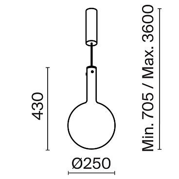 Подвесной светильник Maytoni MOD182PL-L6B3K