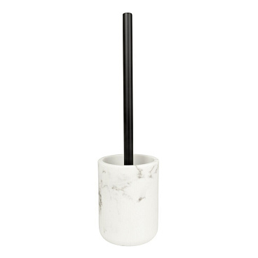 Ершик для унитаза Zenfort Бьянка напольный полирезин белый (107347)