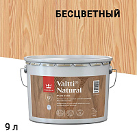 Антисептик Tikkurila/Tikkivala Valtti Natural декоративный для дерева бесцветный 9 л