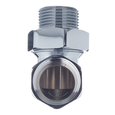 Американка угловая 1 ВР(г) х 1 НР(ш) хром латунная