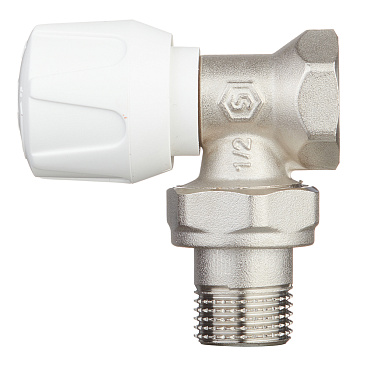 Клапан термостатический угловой Stout 1/2 НР(ш) х 1/2 ВР(г) для радиатора (SVR-2102-000015)