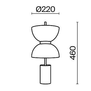 Настольный светильник Maytoni MOD178TL-L11B3K