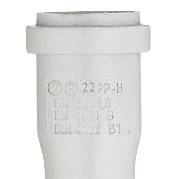 Труба канализационная Ostendorf HTEM d32x1000 мм пластиковая для внутренней канализации (110040)