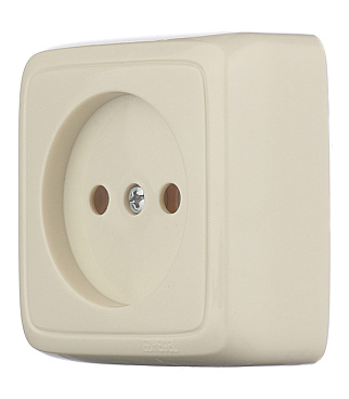 Розетка Hegel Alfa накладная слоновая кость (РА16-103-01)