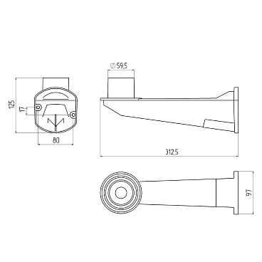 Кронштейн для уличного светильника Svet Анелма