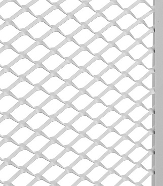 Экран декоративный металлический Evecs ДМЭР 610х690 мм белый 7-ми секционный