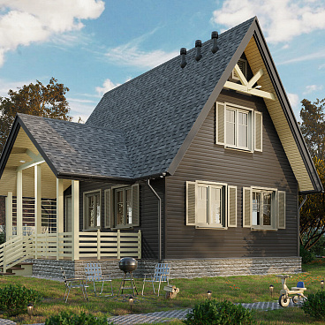 Сайдинг Docke Premium 3600х232 мм графит