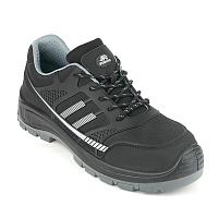Полуботинки рабочие текстильные со светоотражающими элементами с защитным подноском размер 42 черные Prosafe Sport (751Т)