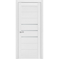 Дверь межкомнатная Мюнхен 01 600х2000 мм финишпленка 3D анкор серебристый со стеклом