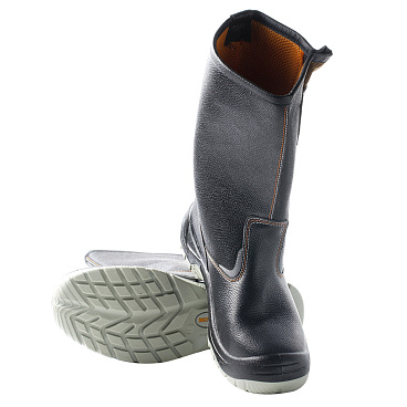 Сапоги рабочие кожаные размер 45 черные Мистраль Ultra