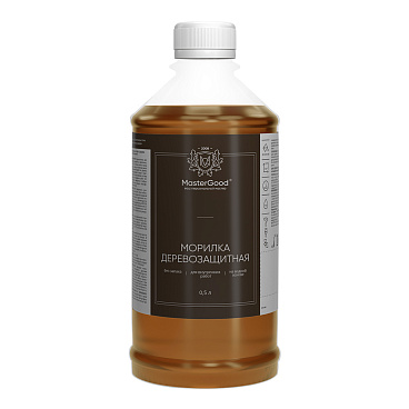 Морилка MasterGood водная антисептическая дуб 0,5 л