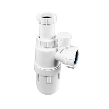 Сифон для раковины McAlpine 1 1/4х32 мм без выпуска с соединением 32 мм белый (MRW2-SV-NW)