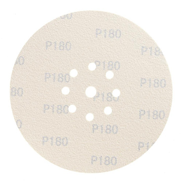 Диск шлифовальный КМ Gold d225 мм P180 на липучку бумажная основа (5 шт.)