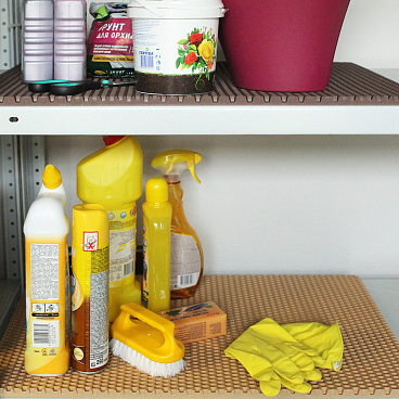 Коврик универсальный Еvaline ЭВА Соты 80х60 см песочный