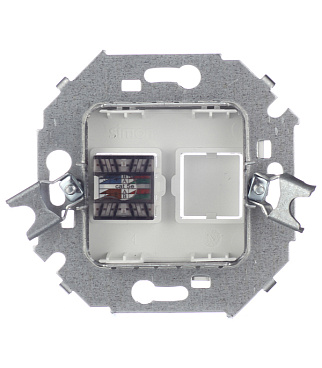Розетка компьютерная Simon 15 встраиваемая белая RJ45 (1591598-030)