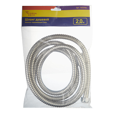 Шланг для душа Corsa Deco 2000 мм металлический нержавеющая сталь (1023750)