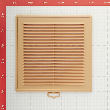Решетка вентиляционная пластиковая приточно-вытяжная Era Р 249х249 мм с сеткой бежевая