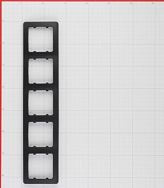 Рамка Hegel Master пятиместная черная (Р405-08)