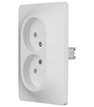 Розетка Systeme Electric Glossa встраиваемая белая (GSL000120)