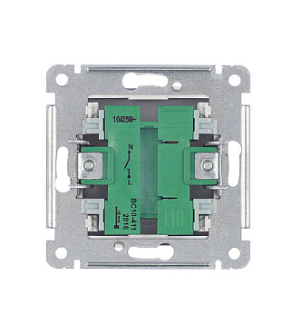 Выключатель Hegel Master одноклавишный встраиваемый черный (ВС10-411-08)